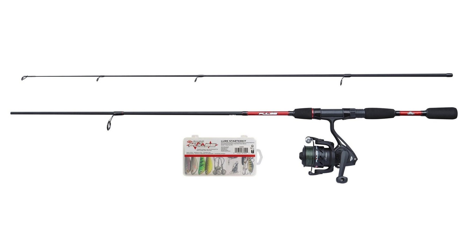 Berkley Pulse Combo Box 180m 5-20g Spinnrute Rolle 2500 Schnur Kder Se 15190₽