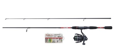 Berkley Pulse Combo Box 1,80m / 5-20g Spinnrute + Rolle 2500 + Schnur + Köder Se