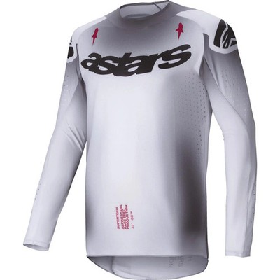 Alpinestars MX Jersey Supertech Maker - Silber/Schwarz