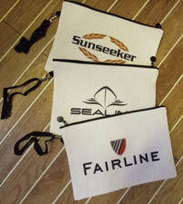 Sunseeker, Fairline, Sealine cosmetic wash toiletry bag, canvas approx 23 x 16cm