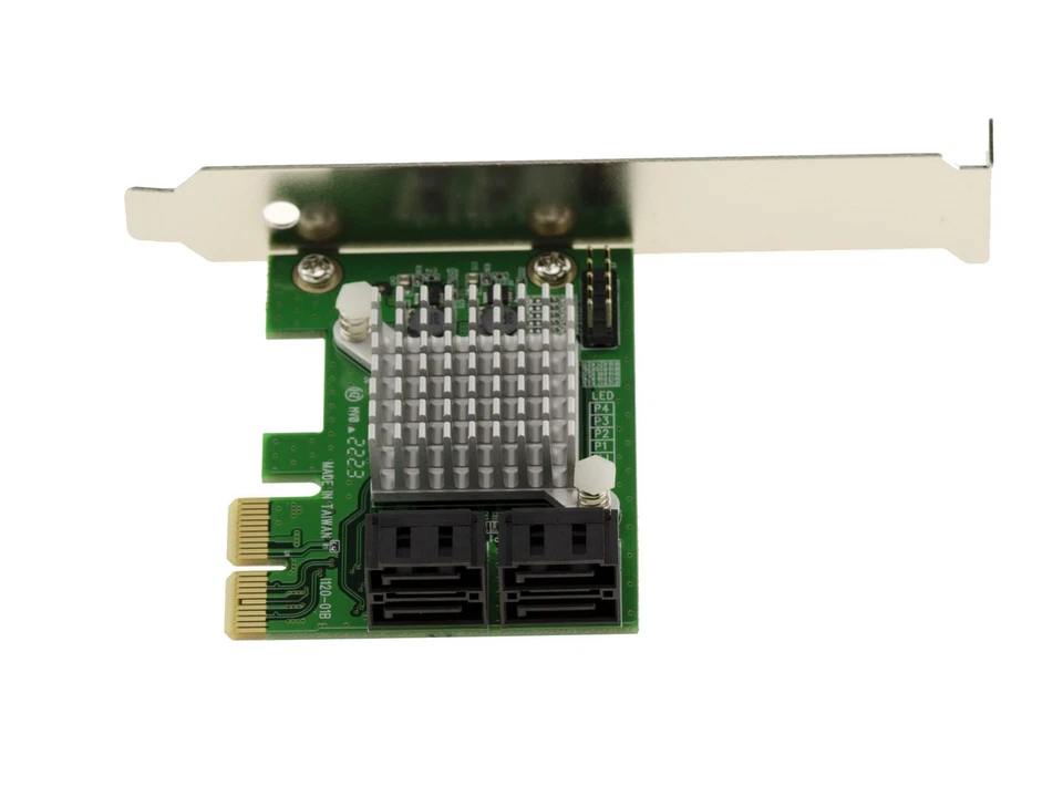 Pcie 2X 4 Porte Sata 3 6G - Marvell 88Se9230-Naa2 - Hardware Raid 0 1 10 - Immagine 4 di 4