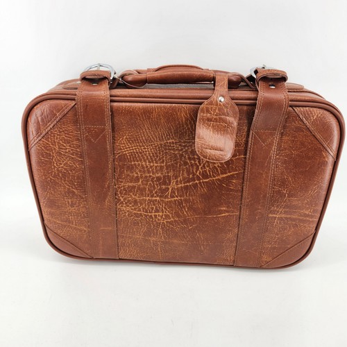 Vintage Browning Leather Briefcase Attache Case Brown Locking Travel Bag w/ Keys - Bild 2 von 17