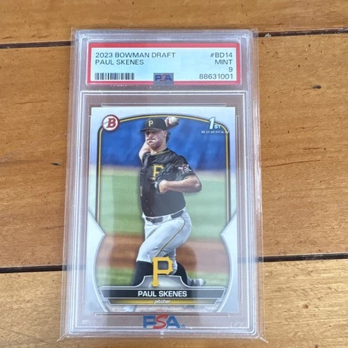 Bowman 2023 Draft Paul Skenes BD-14 Rookie Pittsburgh Pirates PSA 9