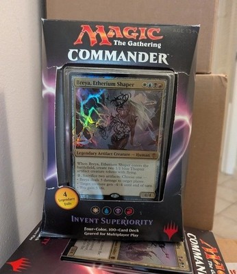mtg commander 2016 invent superiority deck MTG 2016 Invent Superiority Commander Precon Deck Sealed Box