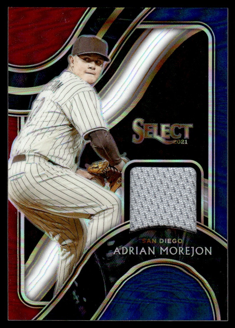 Adrian Morejon 2021 Panini Select Swatches Jersey Relic Prizm Holo Card /150