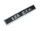 Vespa125 GTR Rear Frame Badge with Clips