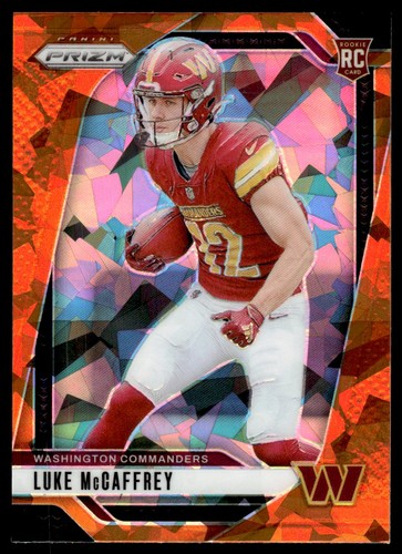 2024 Panini Prizm Orange Ice Luke McCaffrey Rookie Washington Commanders #367