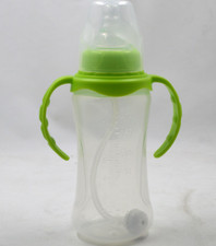 240ml Baby Bottle Plastic with Handles and Anti-Colic Vent System