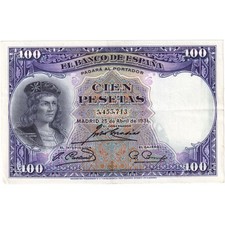 [#1290909] Spain, 100 Pesetas, 1931-04-25, AU