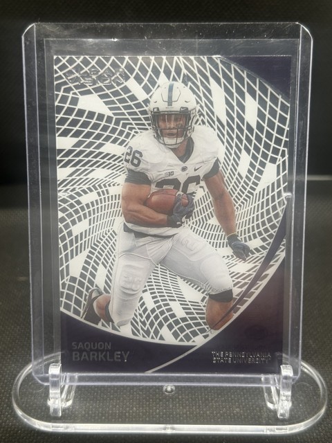 2023 Panini Chronicles Draft Picks #22 Saquon Barkley Clear Vision Blue #/99