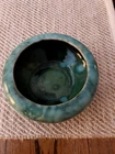 VINTAGE McCOY POTTERY FLOWER BOWL GREEN/BLUE GLAZED USA 6” EUC GORGEOUS PIECE