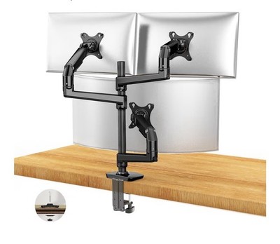 Monitor Halterung 3 Monitore 13 40 Zoll Gasfederarm höhenverstellbar VESA 75/100