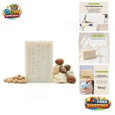 Triple-Milled Goat Milk Soap - Hydrating Cleanser with Shea  Soya Oil, 6.8 oz
