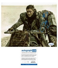 Tom Hardy "Mad Max: Fury Road" AUTOGRAPH Signed Max Rockatansky 8x10 Photo ACOA