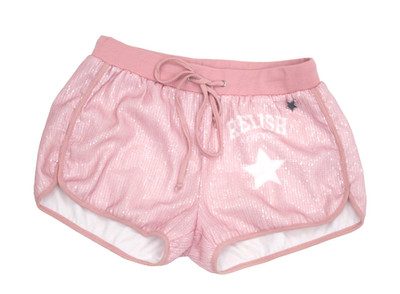 Relish Shorts kurze Hose Turnhose Gr. 164 - 14Y rosa Pailletten Glitzer