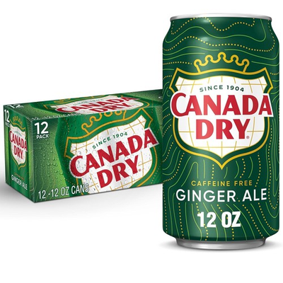 #ad Canada Dry Ginger Ale Soda 12 fl oz cans 12 pack 12 Fl Oz Pack of 12 $11.56