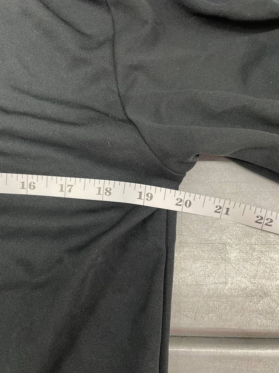 VFiles Rugby Long Sleeve Shirt Mens Medium Black Blue Logo Tape Pullover