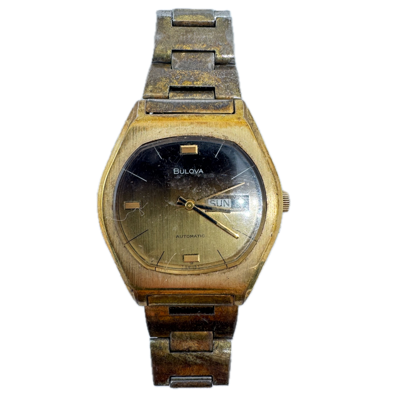 Vintage Bulova 38mm 17J Automatic Gold-Tone Men's Watch 11BSACB