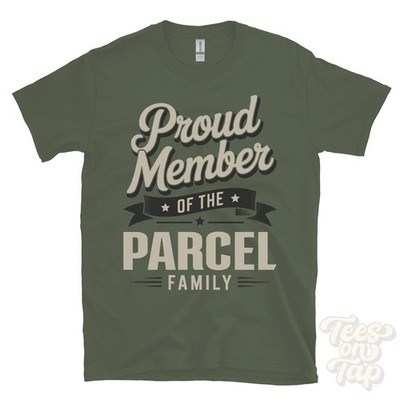 STOLZES MITGLIED DER PAKETFAMILIE T-SHIRT Nachname Nachname Erbe Abstammung