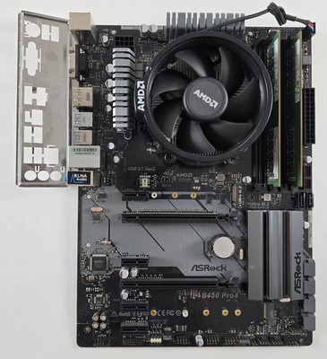 AMD Ryzen 5 2600 + ASRock B450 Pro4 + 16GB DDR4 + CPU Kühler #Z181