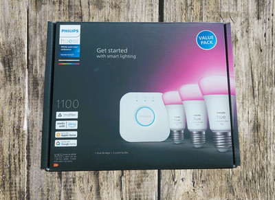 Philips Hue White and Color Ambiance Starterset 3xE27 + Bridge 16 Mio Farben