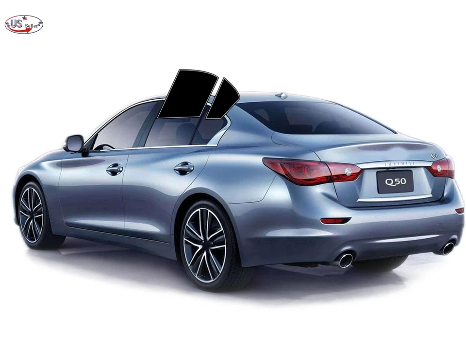 Kit de película de tinte de ventana de 2 capas precortada personalizada computarizada para Infiniti Q50 2014-2024 Foto 3 de 4