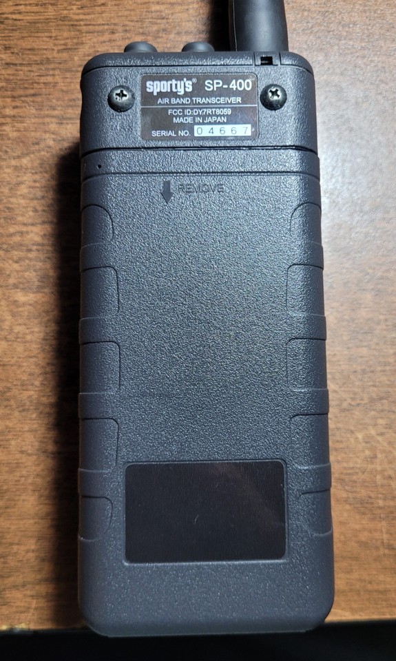 Sporty's SP-400 Handheld NAV/COM Radio / transceiver with ILS Support ...