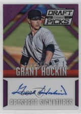 2014 Panini Prizm Perennial Draft Picks Purple 35/149 Grant Hockin #61 Auto 2r8