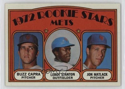 1972 Topps 1972 Rookie Stars Buzz Capra Leroy Stanton Jon Matlack #141 0q4x