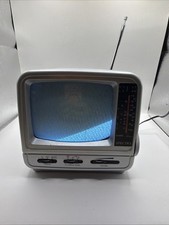 Spectra 5-BWR-S 5" Portable B W Television w/ AM/FM Radio Used No Antenna Adapte