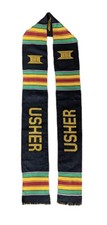 Usher Kente Cloth Stole/Sash Black-DP1549DF