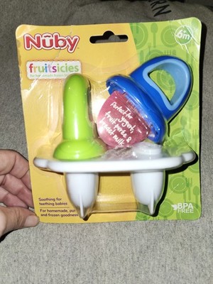 Nuby-Garden Fresh Fruitsicle Frozen Pop Tray - Teething - Multicolored -BPA Free