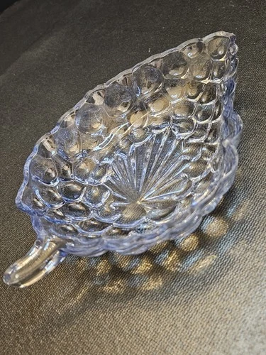 2 Available Vintage Blue Anchor Hocking Grape Candy Dishes (666)