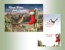 LPG PERFORMING ARTS BOXED CHRISTMAS CARD SET Warm Wishes Arizona Set of 18 ca...