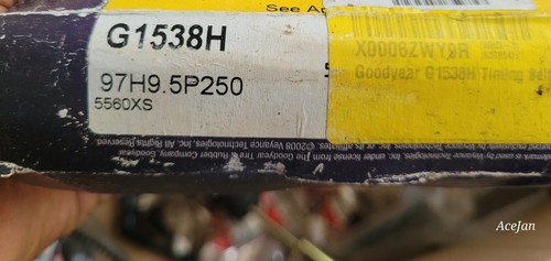 GOODYEAR G1538H Timing Belt for TOYOTA HIACE, LAND CRUISER, HILUX VOLVO FM - Picture 2 of 3