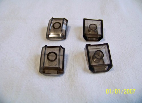 Lego 47904 - 4 Stück Platte 2x2/Motorhaube transparent Grau