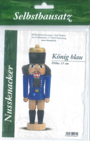 Bausatz Nussknacker KöNig Blau 15 Cm