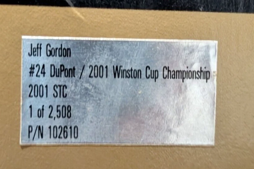 2001 Jeff Gordon Brookfield 1:24 грузовик, прицеп и 24K золото запас автомобиля литой - Изображение 4 из 4