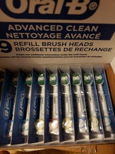 OEM 9CT ORAL-B ADVANCED CLEAN EB20RB REFILLS BRUSH HEADS