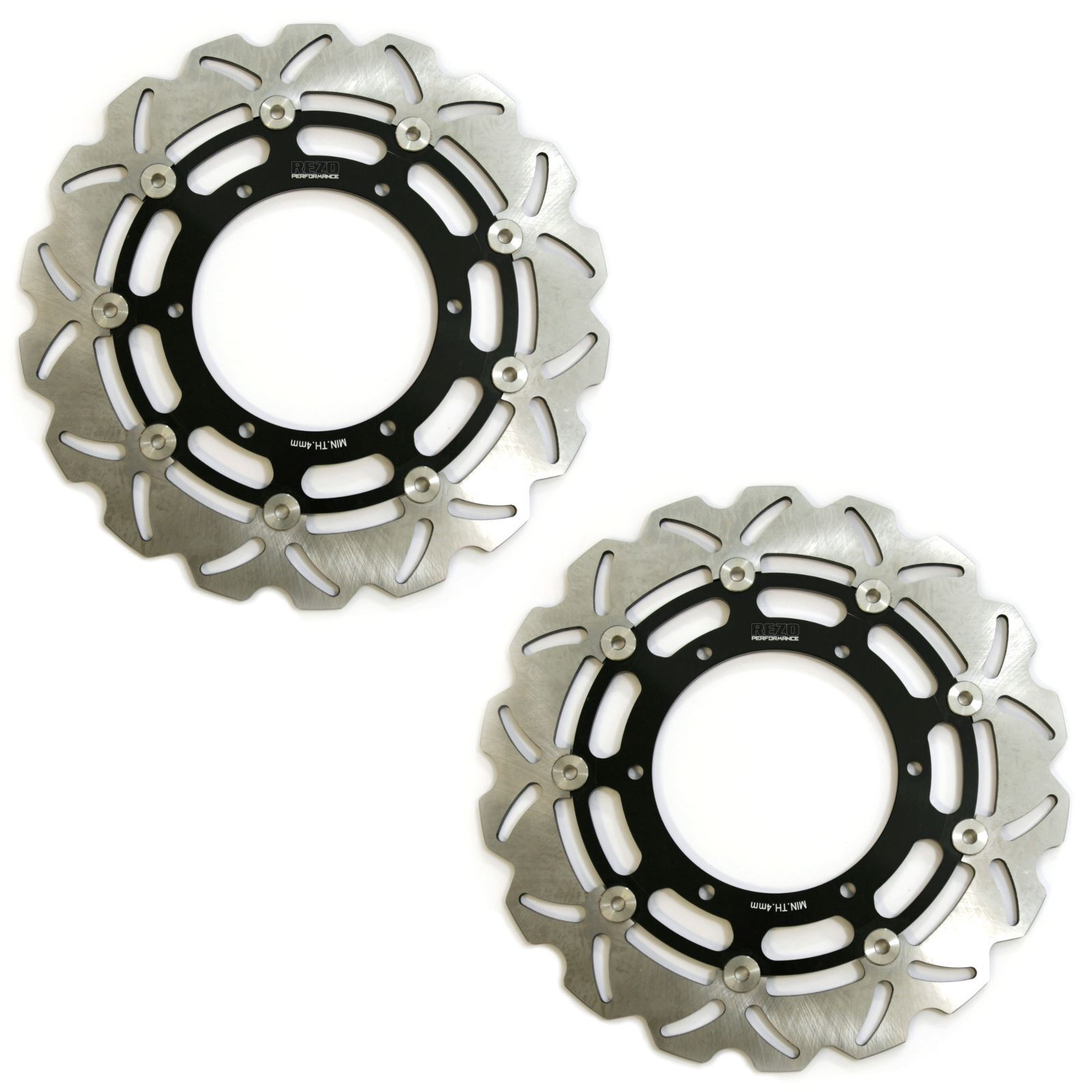 Rezo Wavy Front Brake Rotor Discs Pair for Yamaha MT-01 05-06