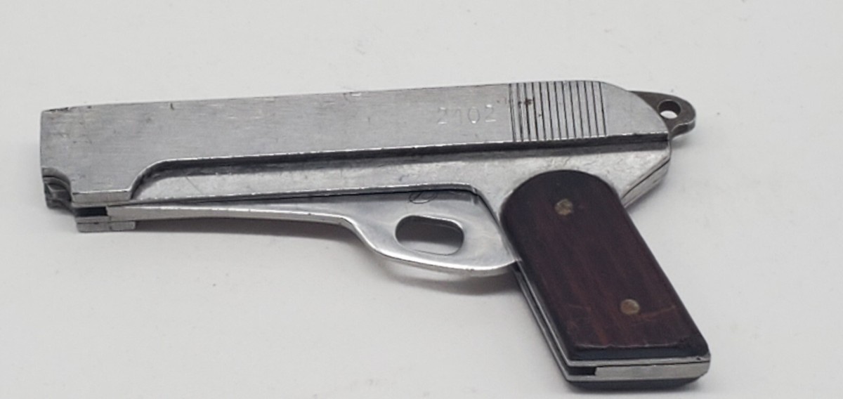 H1 Vintage Parker Japan 45 Pistol Knife Pattons Army With H1 Vintage Parker Japan 45 Pistol Knife Pattons Army With