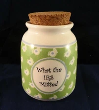 Vintage Tumbleweed Pottery Crock with Cork Lid - 