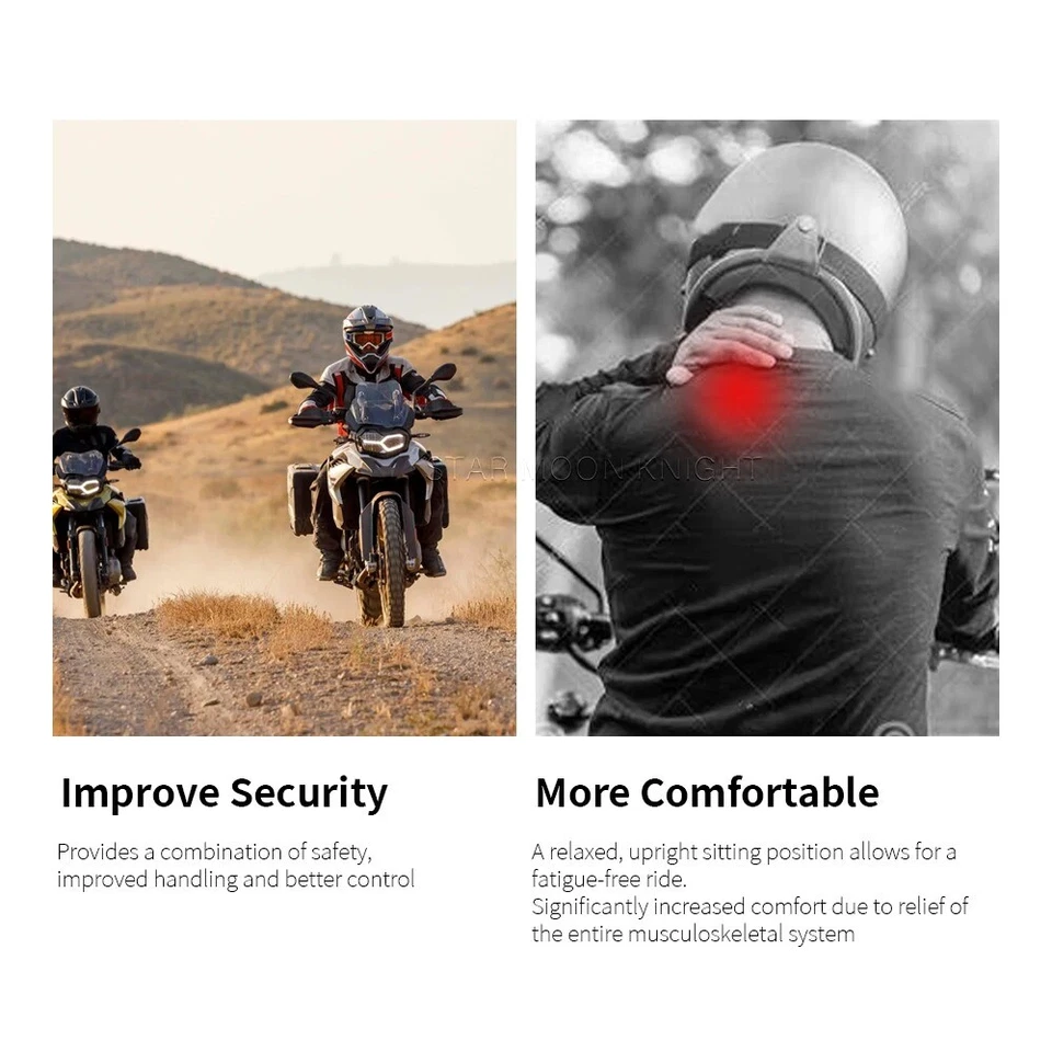 Abrazadera de barra elevadora soporte de altura de manillar ajustable para BMW R1200RT R1250RT Foto 3 de 4