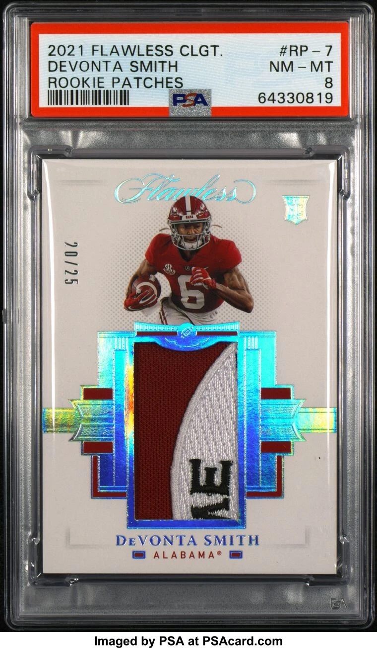 DeVonta Smith Panini Flawless Collegiate Rookie Patches #RP7 Base