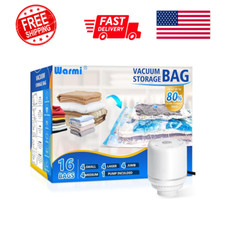 Vacuum Storage Bags with Electric Air Pump - Vacuum Seal Bags for Clothing Trave