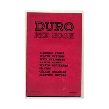 1920s Duro Pump Company Red Book Catalogue + 1931 Price Guide / Industry