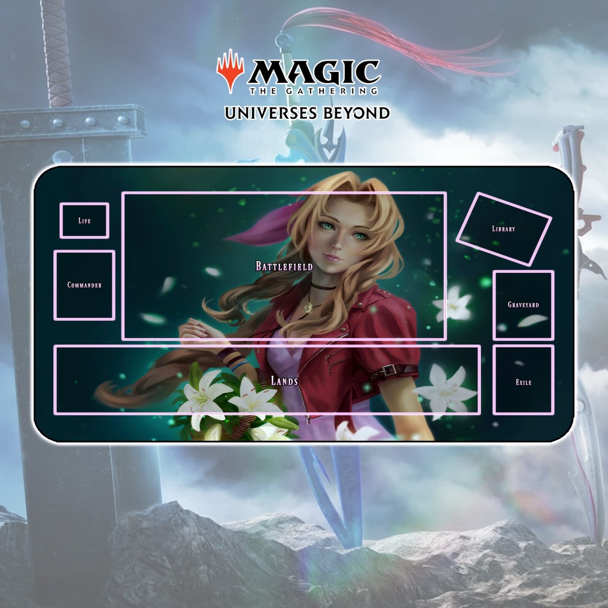 Playmat Aerith - MTG Magic The Gathering x Final Fantasy | eBay