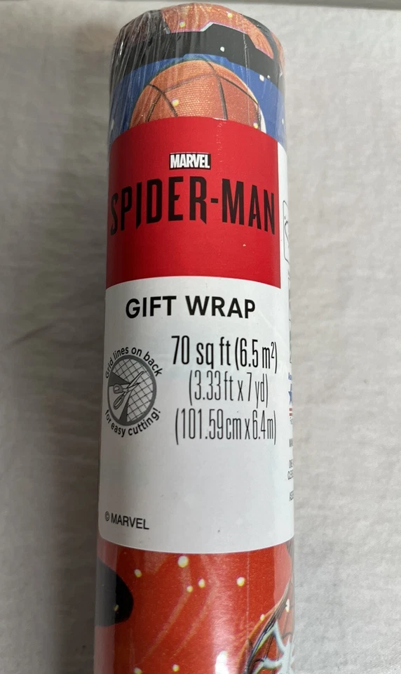 1Roll Spider-Man PlayStation PS4 PS5 Birthday Christmas Gift Wrap 70 Sqft - Image 2 of 4