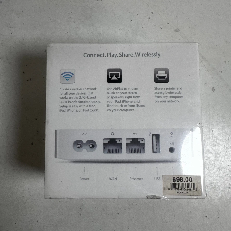 Apple AirPort Express 802.11n 2nd Generation A1392 Wireless WiFi Base Station - Image 2 of 4