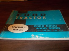 1968 Ford Tractor Owner's Manual 